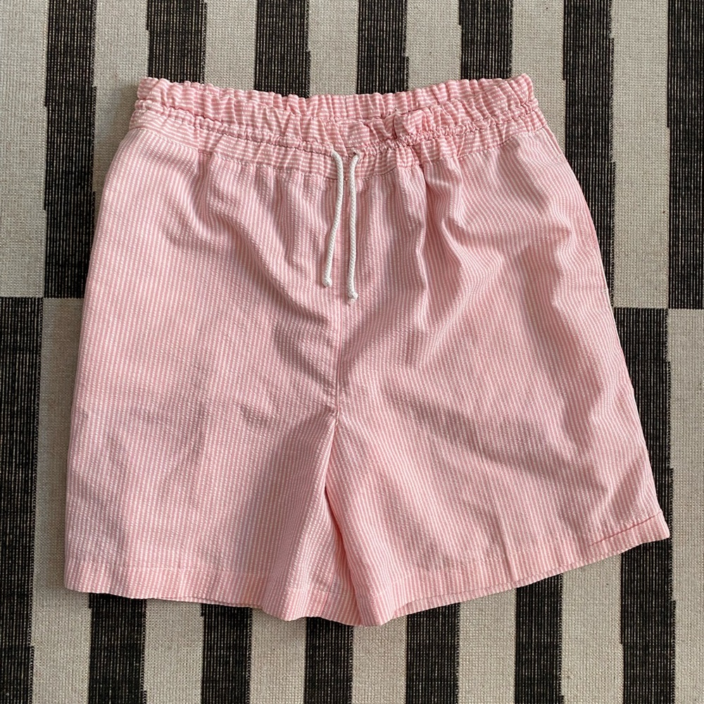 Pink Pinstripe pajama shorts